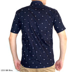 Boss SUPER Kemeja Motif Pria Lengan Pendek Slim Fit 1253