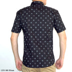 Boss SUPER Kemeja Motif Pria Lengan Pendek Slim Fit 1255
