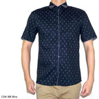 Boss SUPER Kemeja Motif Pria Lengan Pendek Slim Fit 1256