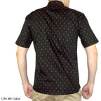 Boss SUPER Kemeja Motif Pria Lengan Pendek Slim Fit 1256