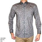Boss SUPER Kemeja Motif Pria Lengan Panjang Slim Fit 1260