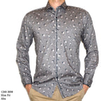 Boss SUPER Kemeja Motif Pria Lengan Panjang Slim Fit 1260