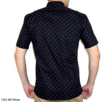 Boss SUPER Kemeja Motif Pria Lengan Pendek Slim Fit 1263
