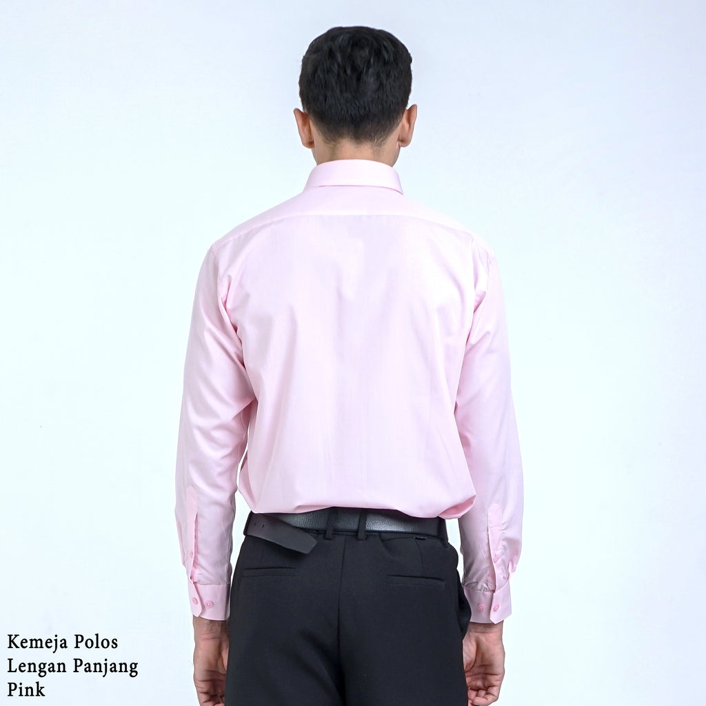 Boss SUPER Men's Long Sleeve Basic Shirt - Pink