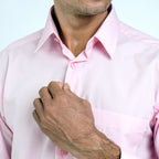 Boss SUPER Men's Long Sleeve Basic Shirt - Pink