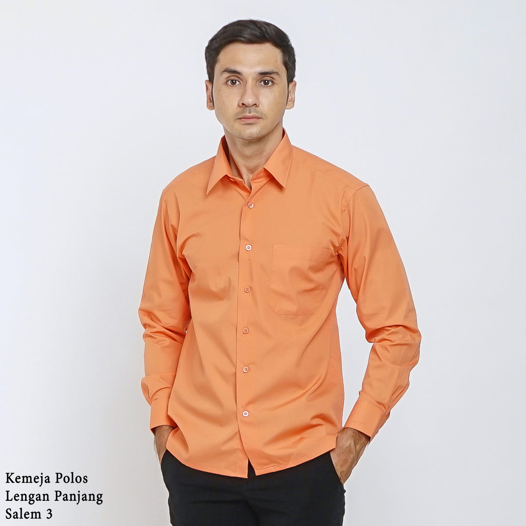 Boss SUPER Men's Long Sleeve Basic Shirt - Orange