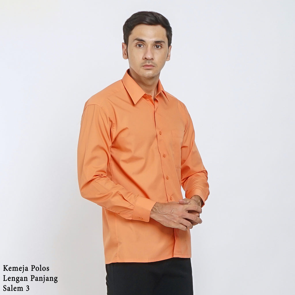 Boss SUPER Men's Long Sleeve Basic Shirt - Orange
