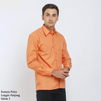 Boss SUPER Men's Long Sleeve Basic Shirt - Orange