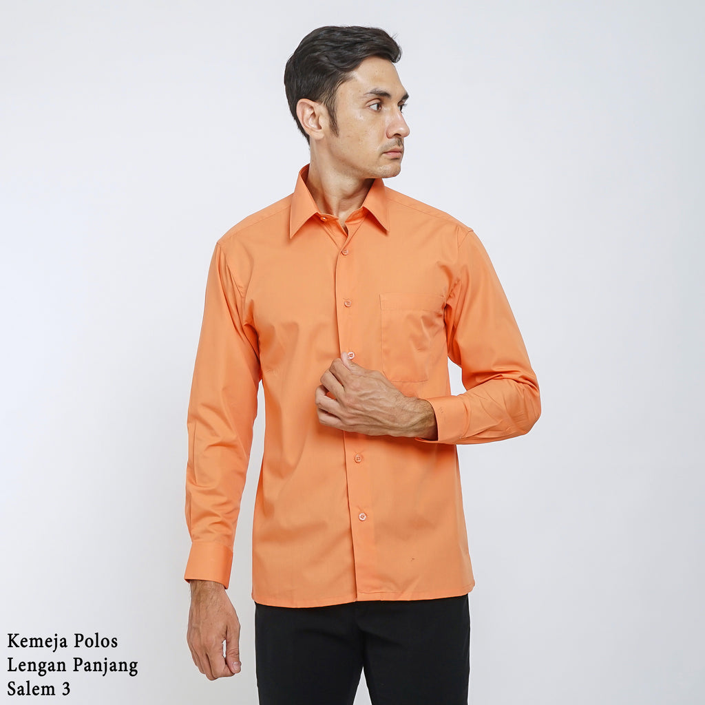 Boss SUPER Men's Long Sleeve Basic Shirt - Orange
