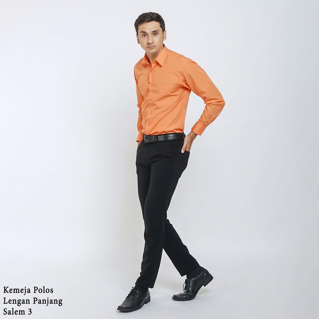 Boss SUPER Men's Long Sleeve Basic Shirt - Orange