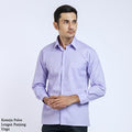 Boss SUPER Kemeja Polos Pria Lengan Panjang Regular Fit Ungu