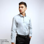 Boss SUPER Kemeja Polos Pria Lengan Panjang Slim Fit Abu 1