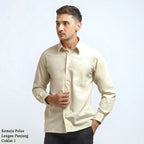 Boss SUPER Men's Long Sleeve Basic Shirt - Brown