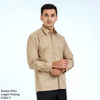 Boss SUPER Men's Long Sleeve Basic Shirt - Brown