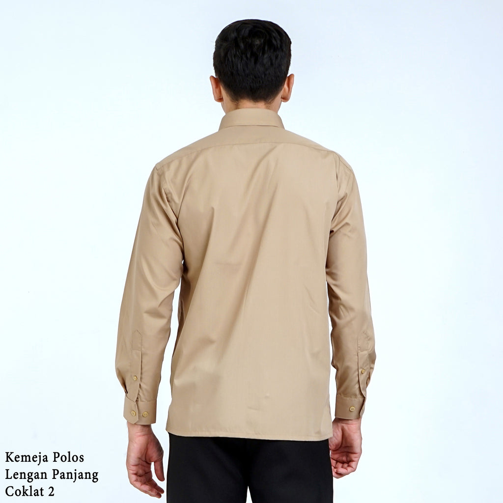 Boss SUPER Men's Long Sleeve Basic Shirt - Brown