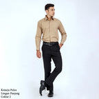Boss SUPER Men's Long Sleeve Basic Shirt - Brown
