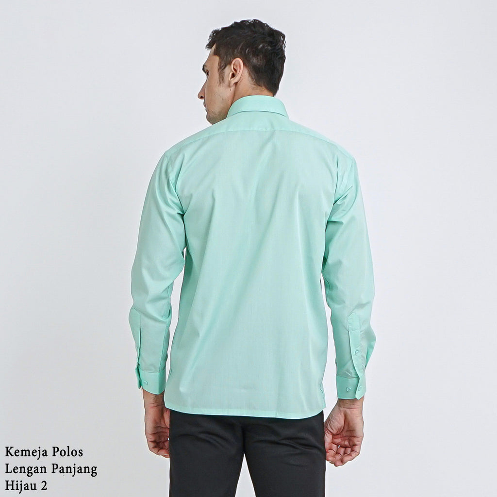 Boss SUPER Men's Long Sleeve Basic Shirt - Mint Green