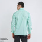 Boss SUPER Men's Long Sleeve Basic Shirt - Mint Green