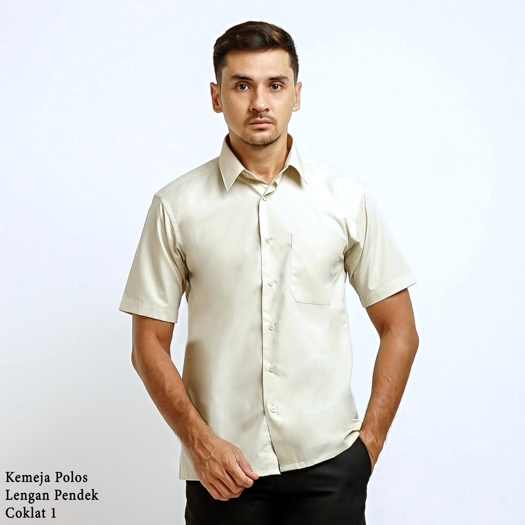 Boss SUPER Men's Short Sleeve Basic Shirt - Brown