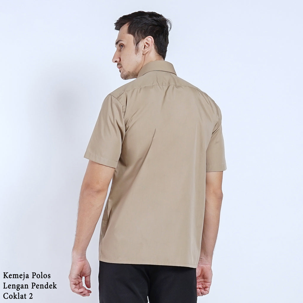 Boss SUPER Men's Short Sleeve Basic Shirt - Brown