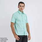 Boss SUPER Men's Short Sleeve Basic Shirt - Mint Green
