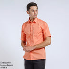 Boss SUPER Men's Short Sleeve Basic Shirt - Orange