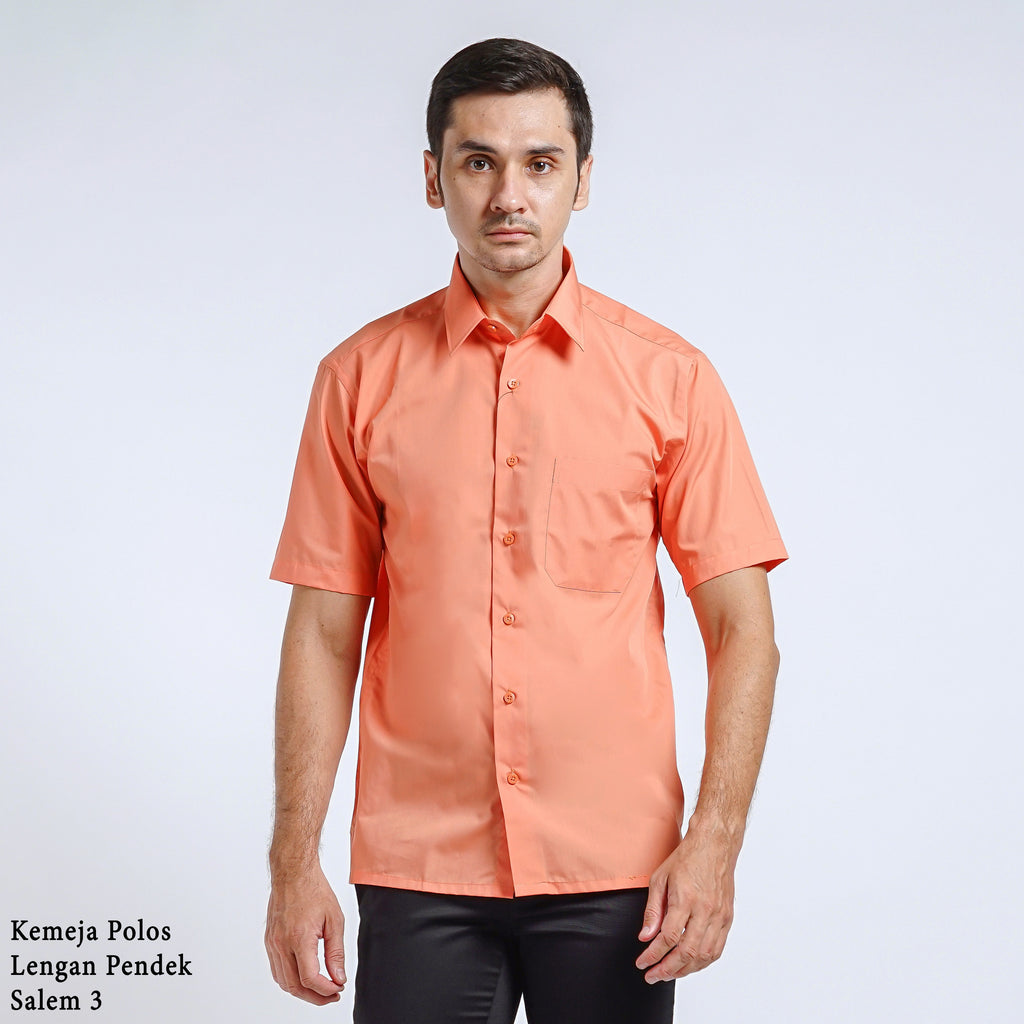 Boss SUPER Men's Short Sleeve Basic Shirt - Orange