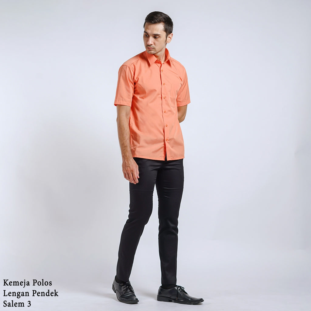 Boss SUPER Men's Short Sleeve Basic Shirt - Orange