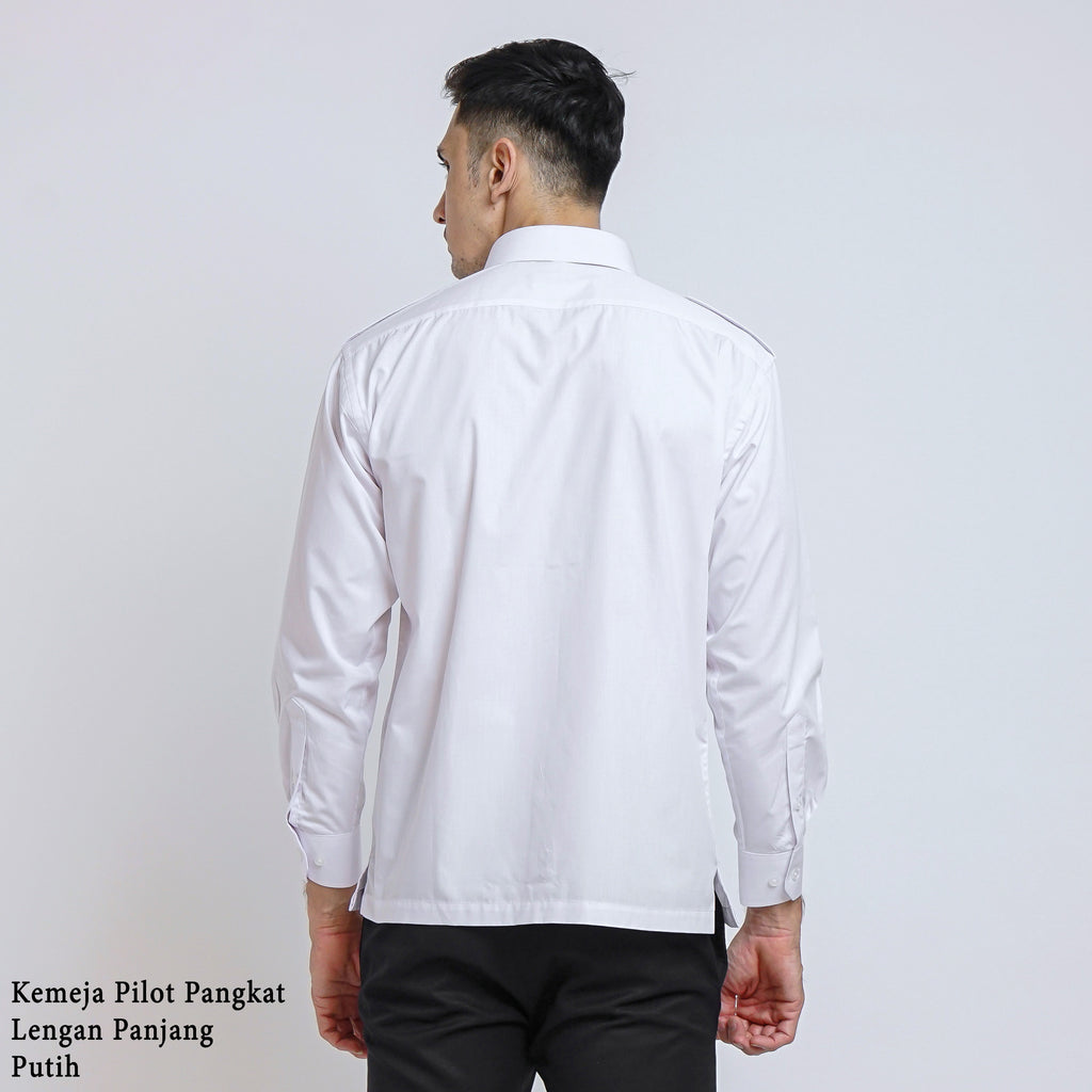 Boss SUPER Men's Pilot Long Sleeve Regular Fit Shirt - White (3199)