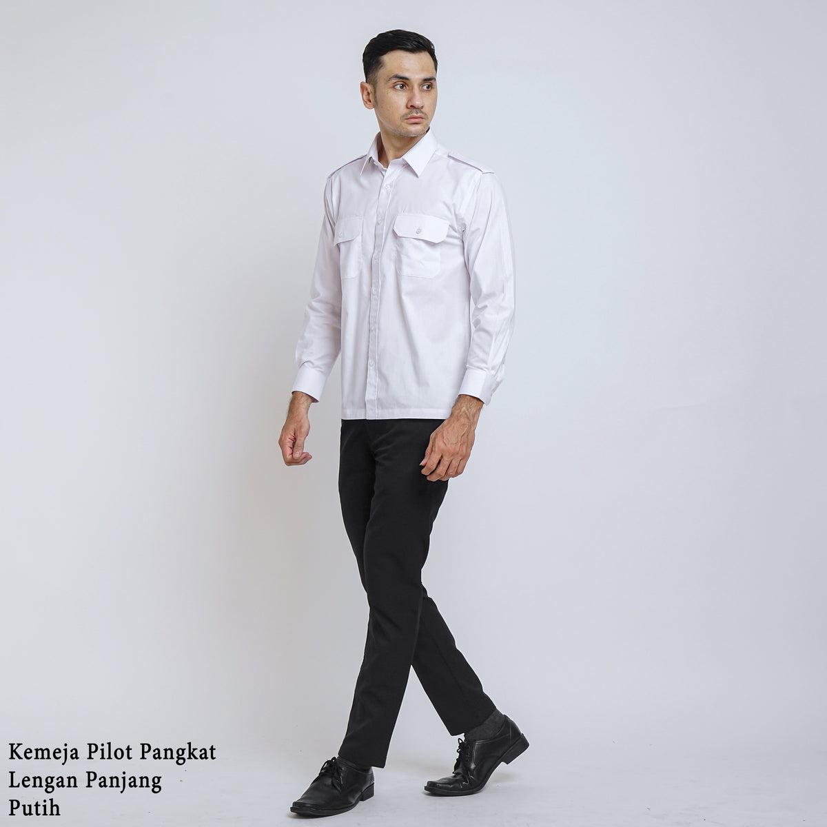 Boss SUPER Men's Pilot Long Sleeve Regular Fit Shirt - White (3199)
