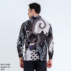 Boss SUPER Kemeja Batik Pria Lengan Panjang Regular Fit