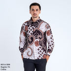 Boss SUPER Kemeja Batik Pria Lengan Panjang Regular Fit
