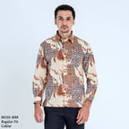 Boss SUPER Kemeja Batik Pria Lengan Panjang Regular Fit