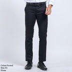 Boss SUPER Men's Formal Slim Fit Trousers - Black (HT)