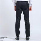 Boss SUPER Men's Formal Slim Fit Trousers - Black (HT)