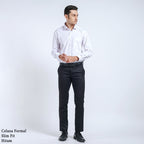 Boss SUPER Men's Formal Slim Fit Trousers - Black (HT)