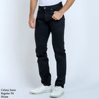 Boss SUPER Men's Basic Regular Fit Denim Jeans - Black