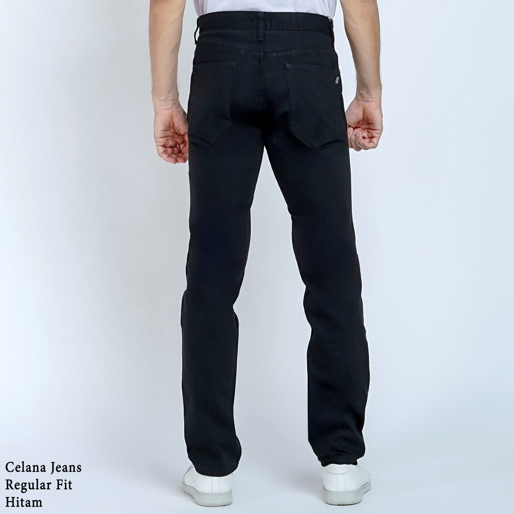 Boss SUPER Men's Basic Regular Fit Denim Jeans - Black
