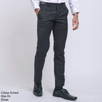 Boss SUPER Men's Formal Regular Fit Trousers - Black (Optima Stretch)