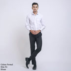 Boss SUPER Men's Formal Regular Fit Trousers - Black (Optima Stretch)