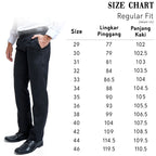 Boss SUPER Celana Panjang Pria Formal Regular Fit HT Hitam