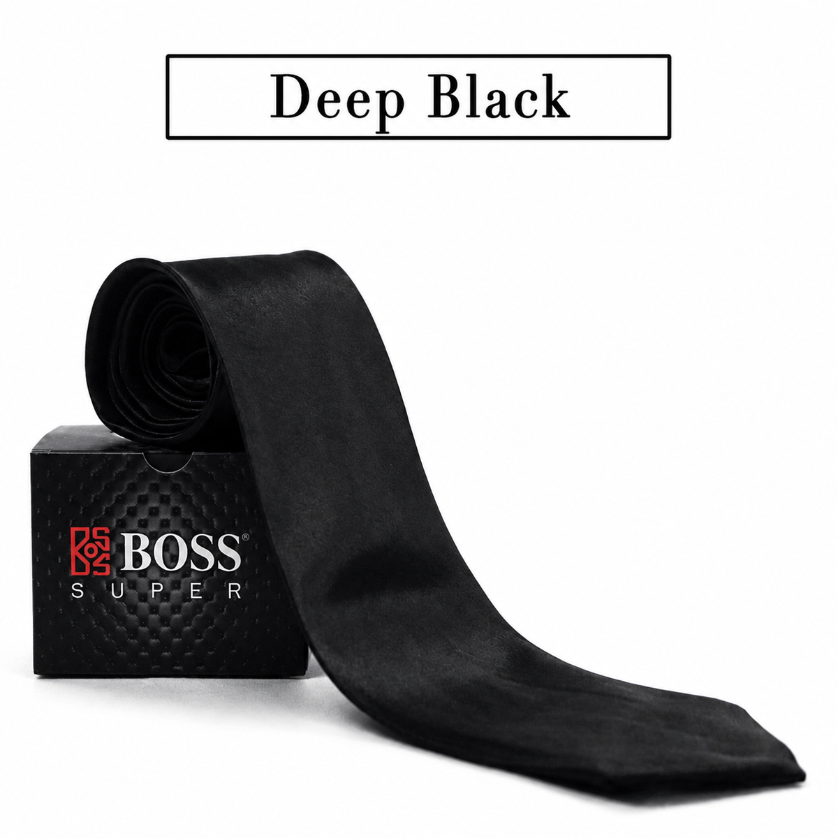 Boss SUPER Dasi Panjang Formal Pria Polos Motif