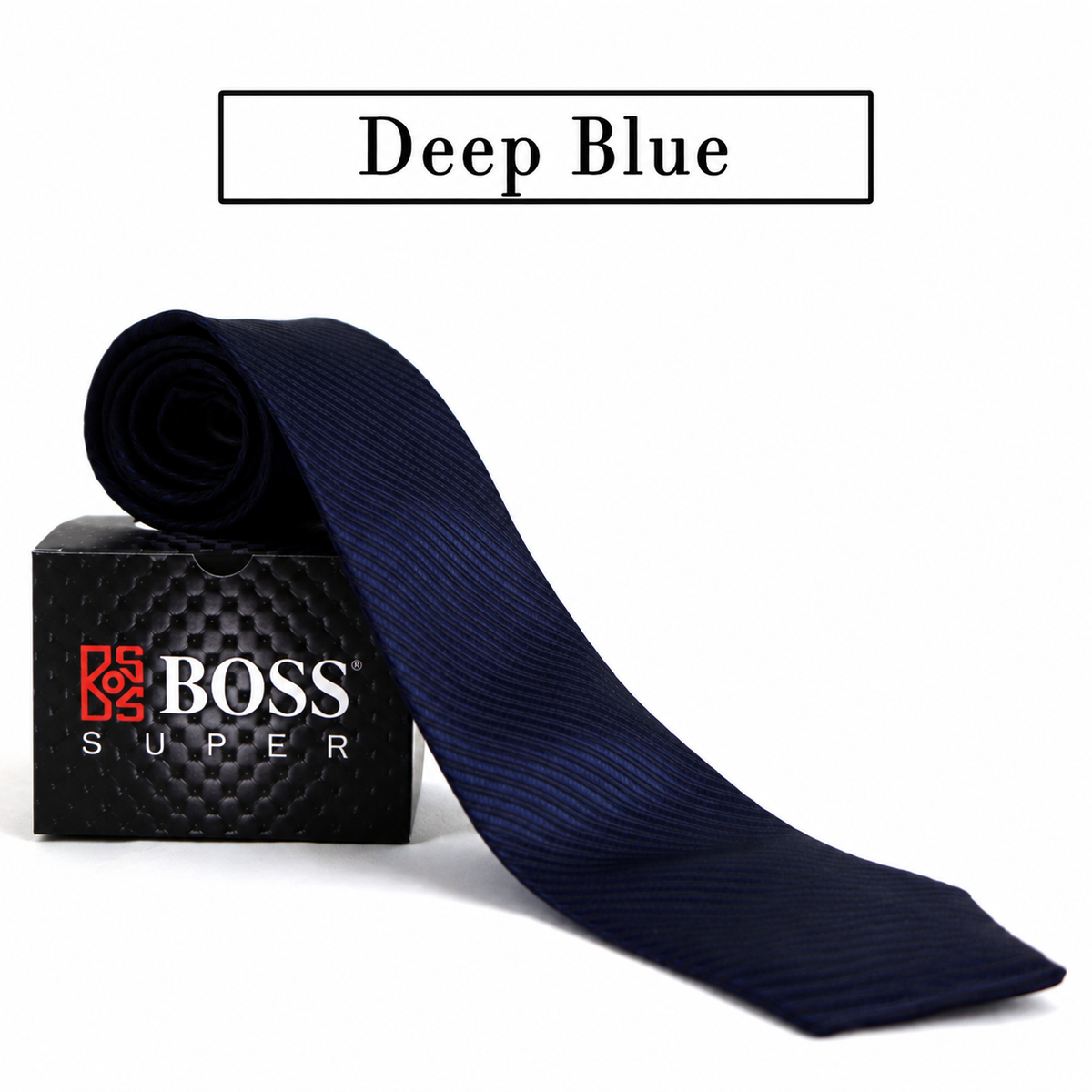 Boss SUPER Dasi Panjang Formal Pria Polos Motif