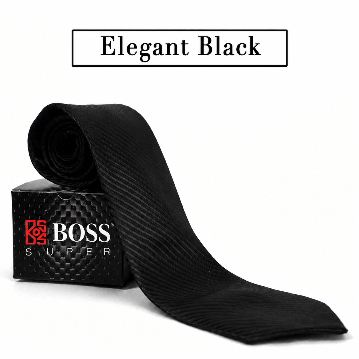 Boss SUPER Dasi Panjang Formal Pria Polos Motif
