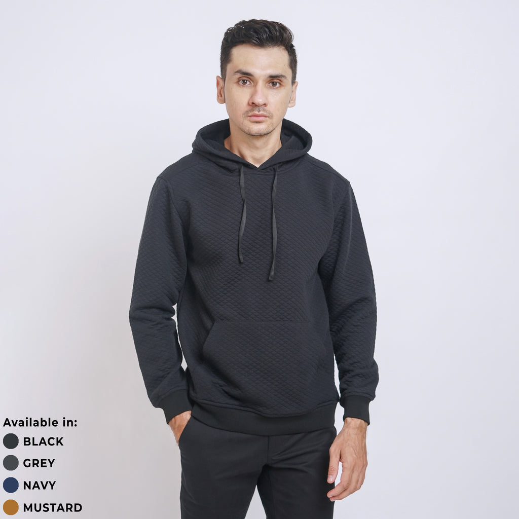 Boss SUPER Jaket Hoodie Fleece Diamond Knit Comfy Premium Fit