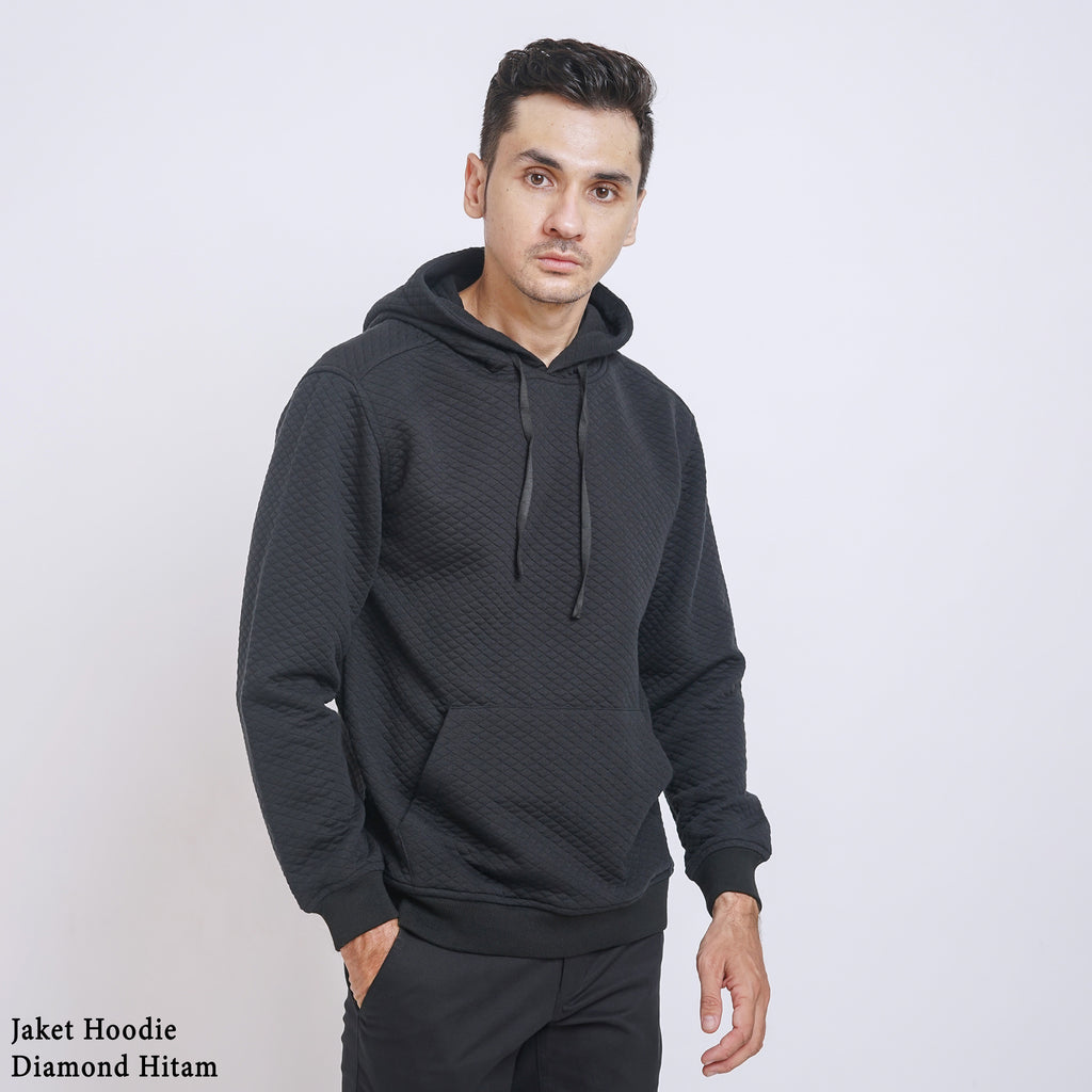 Boss SUPER Jaket Hoodie Fleece Diamond Knit Comfy Premium Fit