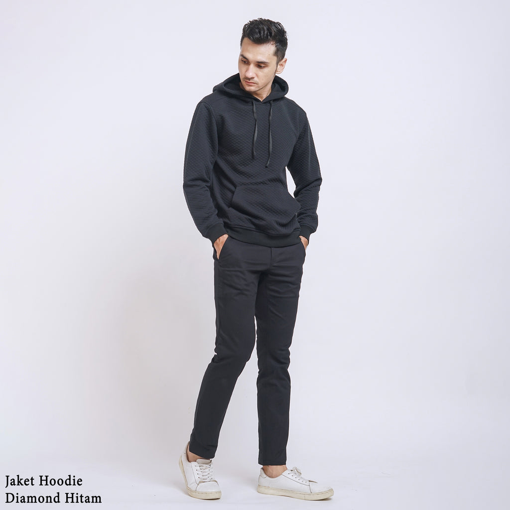 Boss SUPER Jaket Hoodie Fleece Diamond Knit Comfy Premium Fit