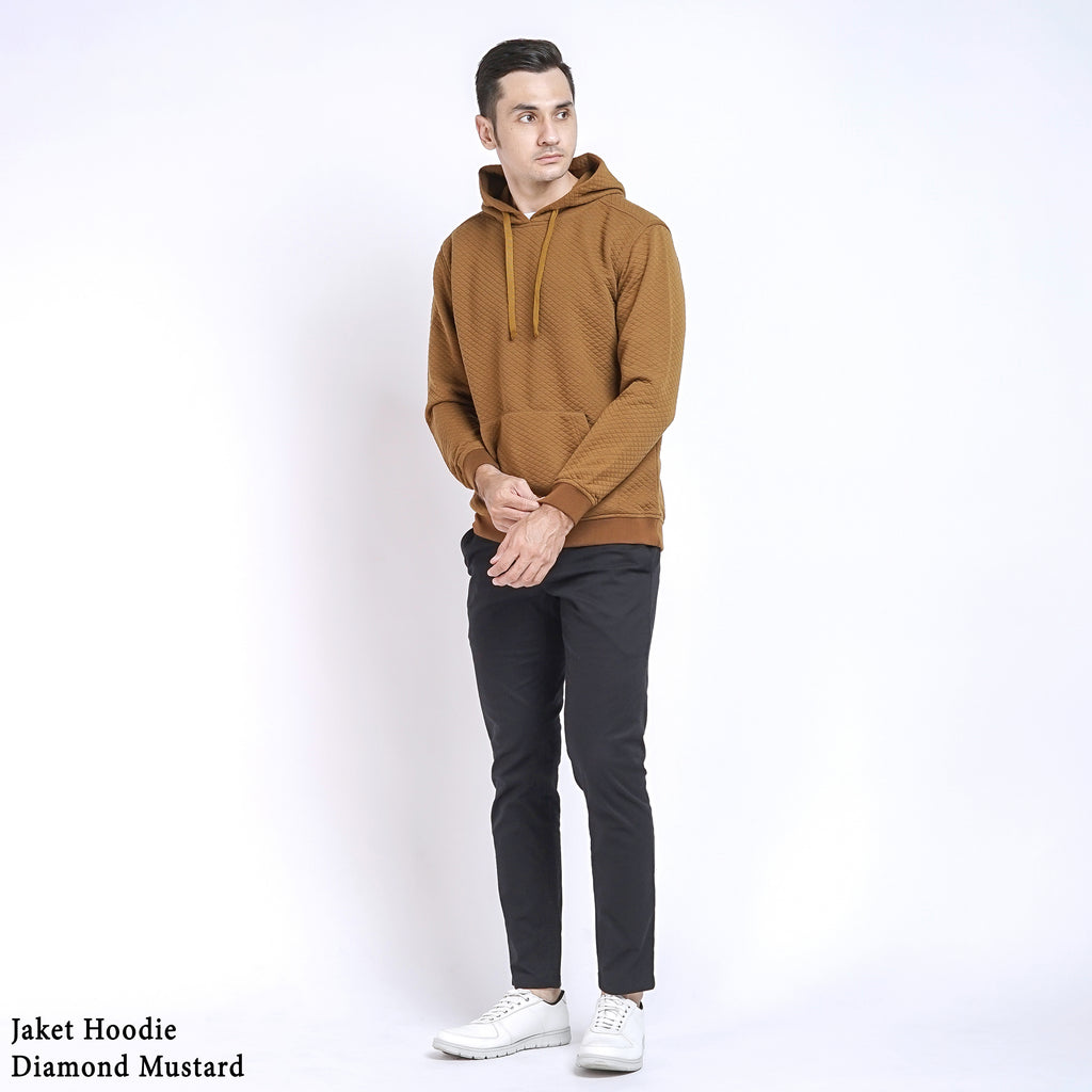 Boss SUPER Jaket Hoodie Fleece Diamond Knit Comfy Premium Fit
