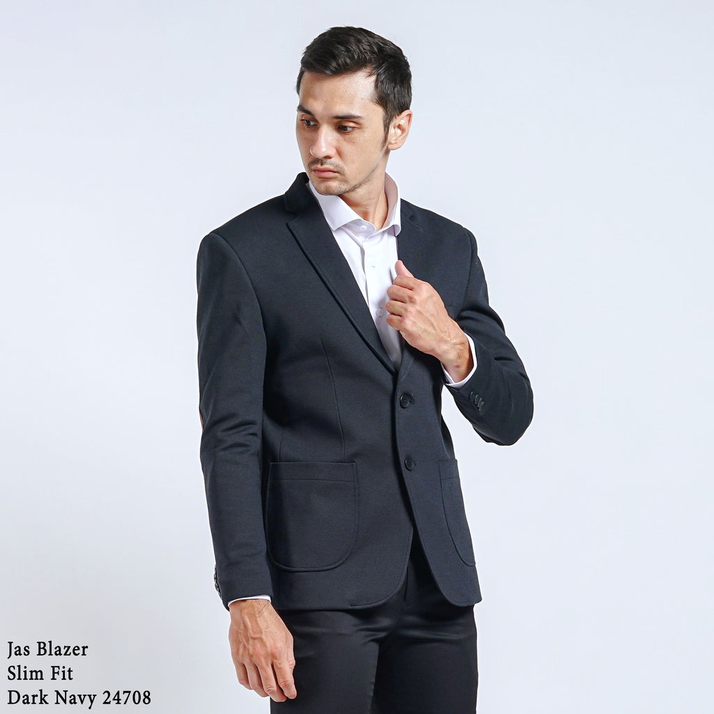 Boss SUPER Men's Casual Slim Fit Blazer - Dark Navy (24708)