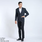 Boss SUPER Men's Casual Slim Fit Blazer - Dark Navy (24708)